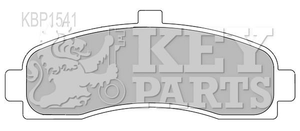 Key parts KBP1541 Тормозные колодки дисковые, комплект KBP1541: Отличная цена - Купить в Польше на 2407.PL!