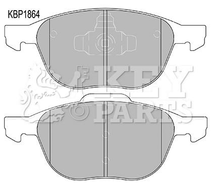 Key parts KBP1864 Brake Pad Set, disc brake KBP1864: Buy near me in Poland at 2407.PL - Good price!