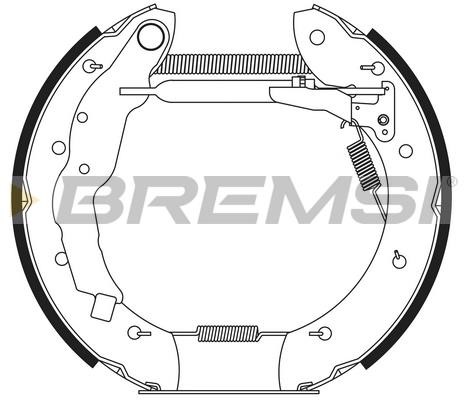 Bremsi GK0257 Колодки тормозные барабанные, комплект GK0257: Отличная цена - Купить в Польше на 2407.PL!