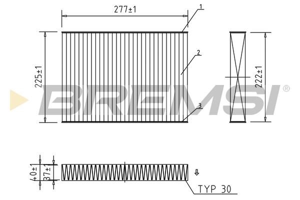 Bremsi FC0472C Filter, Innenraumluft FC0472C: Kaufen Sie zu einem guten Preis in Polen bei 2407.PL!