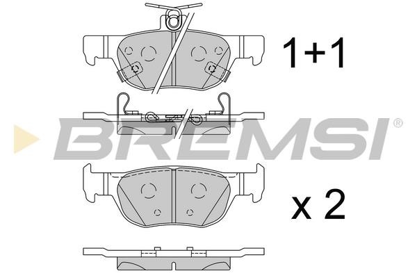 Bremsi BP3862 Brake Pad Set, disc brake BP3862: Buy near me in Poland at 2407.PL - Good price!