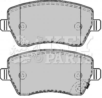 Key parts KBP2166 Brake Pad Set, disc brake KBP2166: Buy near me in Poland at 2407.PL - Good price!