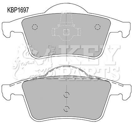 Key parts KBP1697 Тормозные колодки дисковые, комплект KBP1697: Отличная цена - Купить в Польше на 2407.PL!