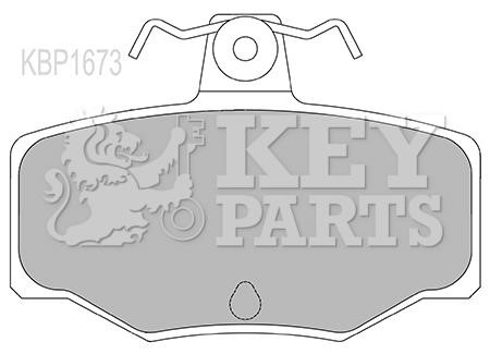 Key parts KBP1673 Klocki hamulcowe, zestaw KBP1673: Dobra cena w Polsce na 2407.PL - Kup Teraz!