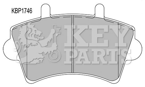 Key parts KBP1746 Гальмівні колодки, комплект KBP1746: Приваблива ціна - Купити у Польщі на 2407.PL!