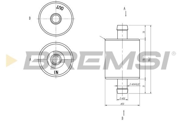 Bremsi FE0148 Fuel filter FE0148: Buy near me in Poland at 2407.PL - Good price!