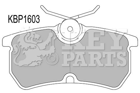 Key parts KBP1603 Brake Pad Set, disc brake KBP1603: Buy near me in Poland at 2407.PL - Good price!