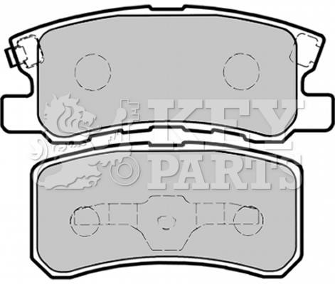Key parts KBP1758 Brake Pad Set, disc brake KBP1758: Buy near me in Poland at 2407.PL - Good price!