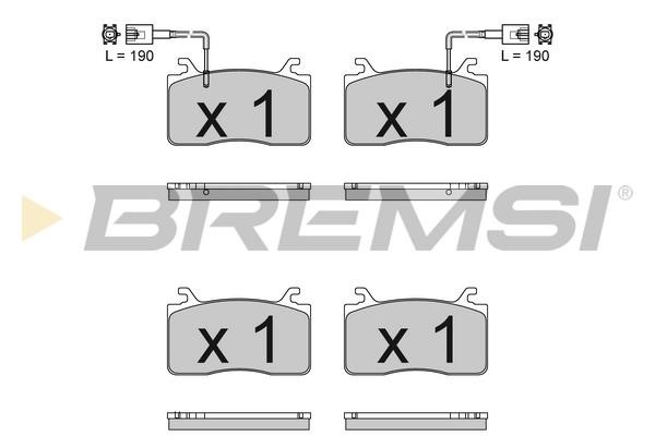 Bremsi BP3833 Brake Pad Set, disc brake BP3833: Buy near me in Poland at 2407.PL - Good price!
