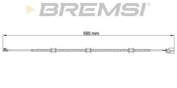 Bremsi WI0756 Warning contact, brake pad wear WI0756: Buy near me in Poland at 2407.PL - Good price!