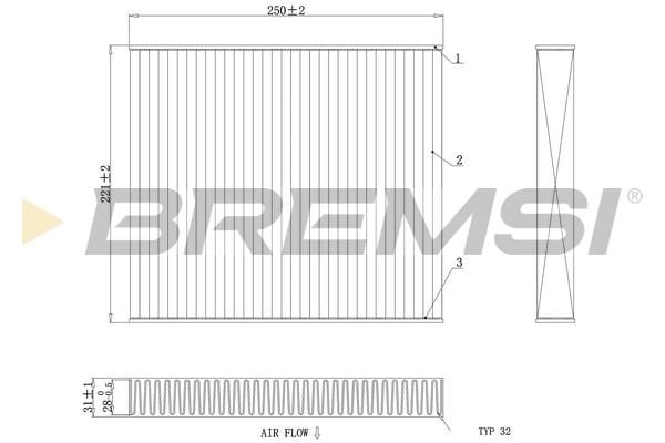Bremsi FC0416C Filter, interior air FC0416C: Buy near me in Poland at 2407.PL - Good price!