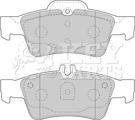 Key parts KBP1798 Гальмівні колодки, комплект KBP1798: Приваблива ціна - Купити у Польщі на 2407.PL!