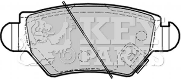 Key parts KBP1687 Гальмівні колодки, комплект KBP1687: Купити у Польщі - Добра ціна на 2407.PL!