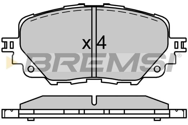 Bremsi BP3750 Тормозные колодки дисковые передние, комплект BP3750: Отличная цена - Купить в Польше на 2407.PL!
