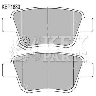 Key parts KBP1880 Гальмівні колодки, комплект KBP1880: Приваблива ціна - Купити у Польщі на 2407.PL!