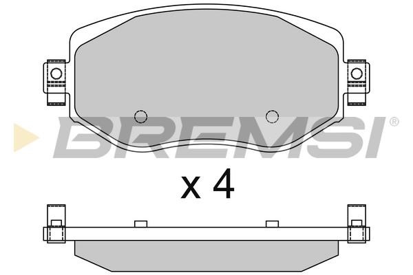 Bremsi BP3737 Scheibenbremsbeläge, Set BP3737: Kaufen Sie zu einem guten Preis in Polen bei 2407.PL!