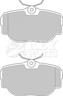 Key parts KBP1507 Гальмівні колодки, комплект KBP1507: Приваблива ціна - Купити у Польщі на 2407.PL!