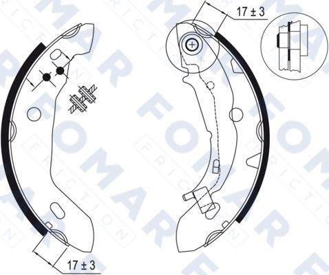 Fomar friction FO 9045 Brake shoe set FO9045: Buy near me at 2407.PL in Poland at an Affordable price!