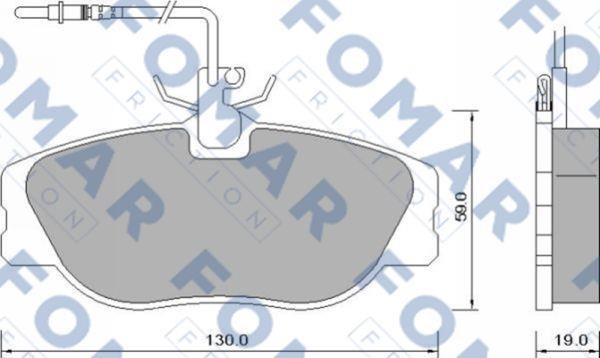 Fomar friction FO 629081 Гальмівні колодки, комплект FO629081: Приваблива ціна - Купити у Польщі на 2407.PL!