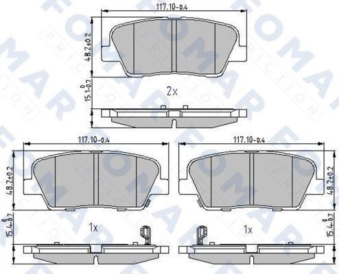 Fomar friction FO 241481 Гальмівні колодки, комплект FO241481: Приваблива ціна - Купити у Польщі на 2407.PL!