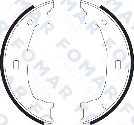 Fomar friction FO 9070 Parking brake shoes FO9070: Buy near me in Poland at 2407.PL - Good price!
