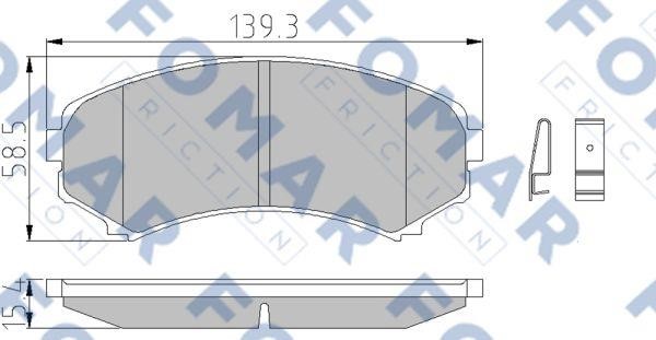 Fomar friction FO 663681 Klocki hamulcowe, zestaw FO663681: Dobra cena w Polsce na 2407.PL - Kup Teraz!