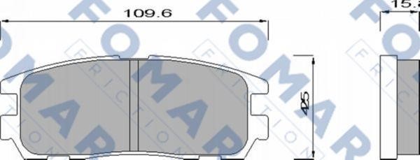 Fomar friction FO 621481 Тормозные колодки дисковые, комплект FO621481: Отличная цена - Купить в Польше на 2407.PL!