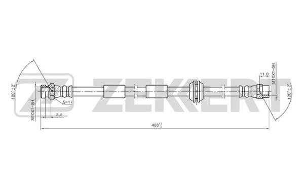 Zekkert BS-9200 Bremsschlauch BS9200: Kaufen Sie zu einem guten Preis in Polen bei 2407.PL!