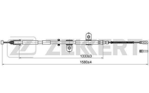 Zekkert BZ-1037 Cable, parking brake BZ1037: Buy near me in Poland at 2407.PL - Good price!