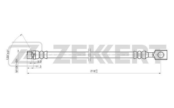Zekkert BS-9280 Przewód hamulcowy elastyczny BS9280: Dobra cena w Polsce na 2407.PL - Kup Teraz!