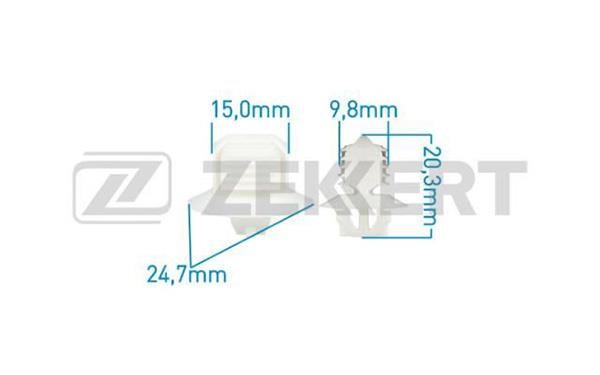 Zekkert BE-2906 Clip, trim/protective strip BE2906: Buy near me in Poland at 2407.PL - Good price!