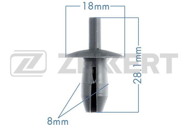 Zekkert BE-1265 Clip, trim/protective strip BE1265: Buy near me in Poland at 2407.PL - Good price!