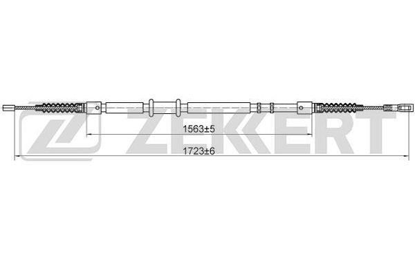 Zekkert BZ-1206 Тросик, cтояночный тормоз BZ1206: Отличная цена - Купить в Польше на 2407.PL!