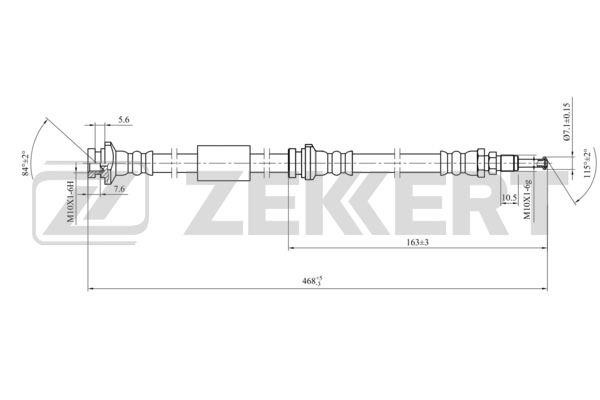 Zekkert BS-9446 Przewód hamulcowy elastyczny BS9446: Dobra cena w Polsce na 2407.PL - Kup Teraz!