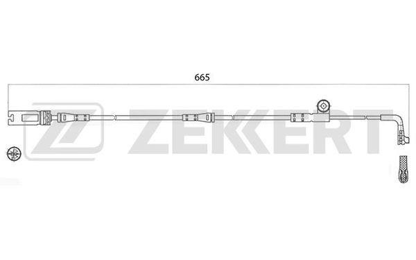 Zekkert BS-8046 Warning Contact, brake pad wear BS8046: Buy near me in Poland at 2407.PL - Good price!