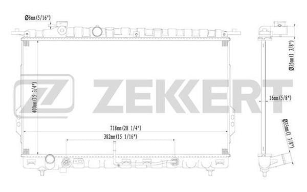 Zekkert MK1120 Radiator, engine cooling MK1120: Buy near me in Poland at 2407.PL - Good price!