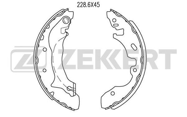Zekkert BK-4283 Колодки гальмівні барабанні, комплект BK4283: Приваблива ціна - Купити у Польщі на 2407.PL!