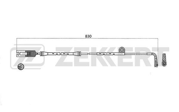 Zekkert BS-8017 Warnkontakt, Bremsbelagverschleiß BS8017: Kaufen Sie zu einem guten Preis in Polen bei 2407.PL!