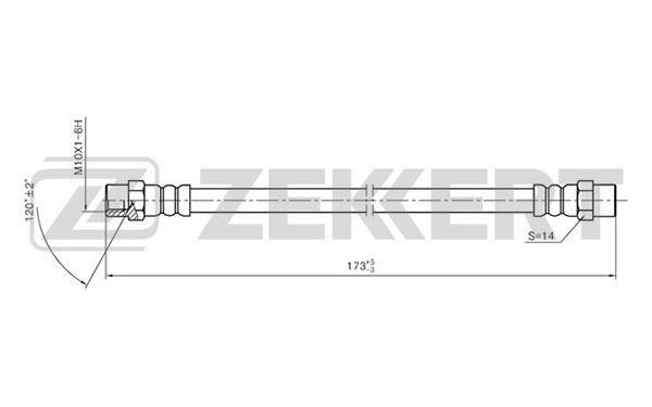 Zekkert BS-9048 Тормозной шланг BS9048: Отличная цена - Купить в Польше на 2407.PL!