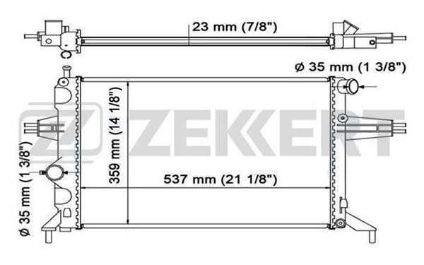 Zekkert MK1112 Chłodnica, układ chłodzenia silnika MK1112: Dobra cena w Polsce na 2407.PL - Kup Teraz!