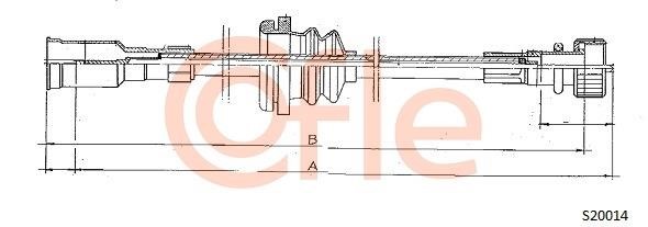 Cofle 92.S20014 Tacho Shaft 92S20014: Buy near me in Poland at 2407.PL - Good price!