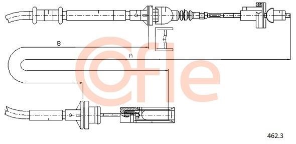 Cofle 92.462.3 Cable Pull, clutch control 924623: Buy near me in Poland at 2407.PL - Good price!