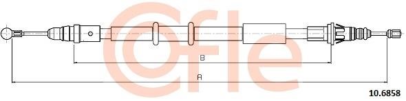 Cofle 92.10.6858 Тросовий привод, стоянкове гальмо 92106858: Приваблива ціна - Купити у Польщі на 2407.PL!