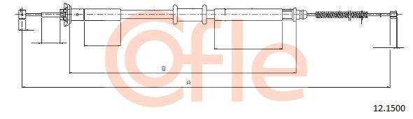 Cofle 92.12.1500 Трос стояночного тормоза 92121500: Купить в Польше - Отличная цена на 2407.PL!