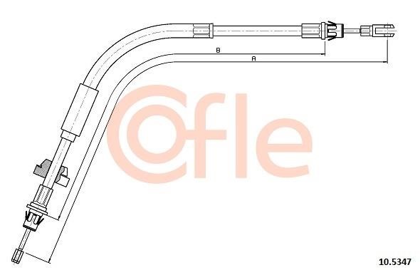 Cofle 92.10.5347 Cable Pull, parking brake 92105347: Buy near me in Poland at 2407.PL - Good price!