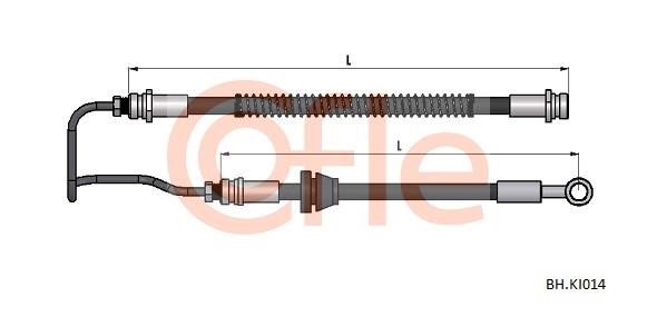 Cofle 92.BH.KI014 Przewód hamulcowy elastyczny 92BHKI014: Dobra cena w Polsce na 2407.PL - Kup Teraz!