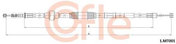 Cofle 1.MT001 Cable Pull, parking brake 1MT001: Buy near me in Poland at 2407.PL - Good price!