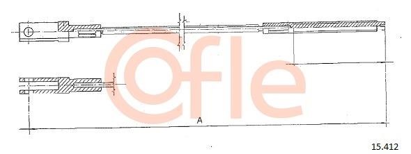 Cofle 92.15.412 Cable Pull, clutch control 9215412: Buy near me in Poland at 2407.PL - Good price!