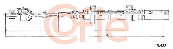Cofle 92.15.438 Cable Pull, clutch control 9215438: Buy near me in Poland at 2407.PL - Good price!