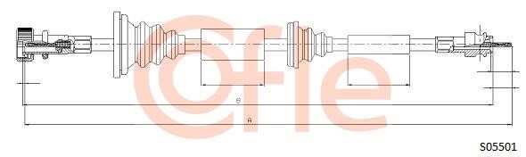 Cofle 92.S05501 Tacho Shaft 92S05501: Buy near me at 2407.PL in Poland at an Affordable price!